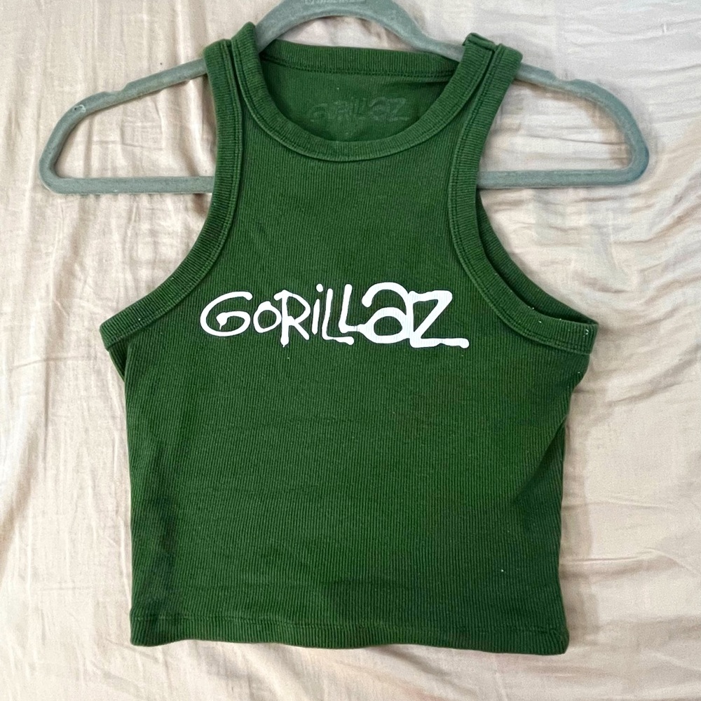 Dark green Gorillaz tank top - Picture 1 of 2